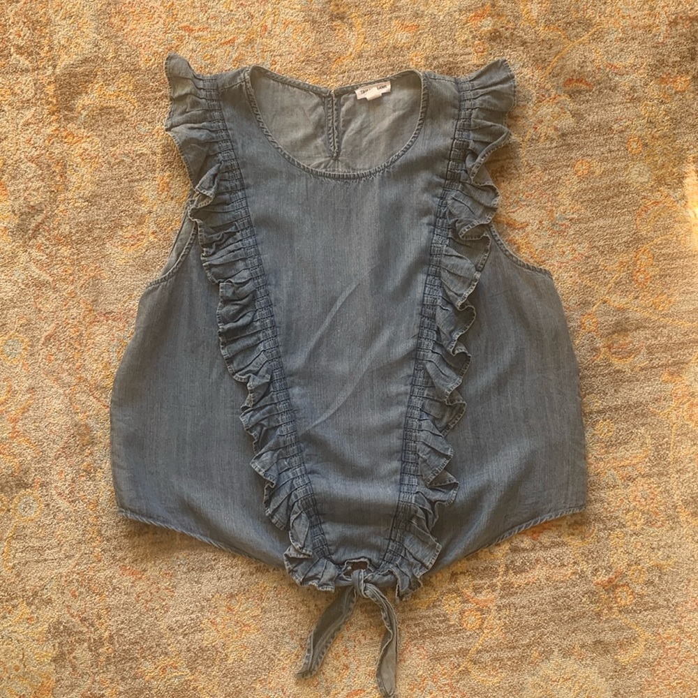 Chambray denim top